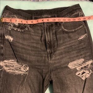 American Eagle Outfitters Distressed Black Jeans for women